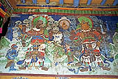 Ladakh - Likir gompa, mural painting of the Guardians of the Four Directions